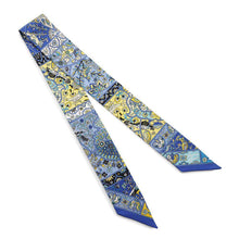 Load image into Gallery viewer, HERMES Twilly In the land of blooming birds Blue/Multicolor Silk100%
