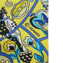 Load image into Gallery viewer, HERMES Twilly In the land of blooming birds Blue/Multicolor Silk100%
