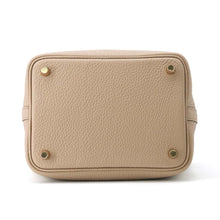 Load image into Gallery viewer, HERMES Picotin Lock Beige Marfa Taurillon Clemence Size PM
