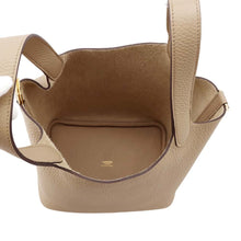 Load image into Gallery viewer, HERMES Picotin Lock Beige Marfa Taurillon Clemence Size PM
