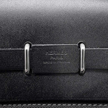 Load image into Gallery viewer, HERMES Herbag Zip Vert de Gris/Black Toile Military Vache Hunter Leather Size Mini
