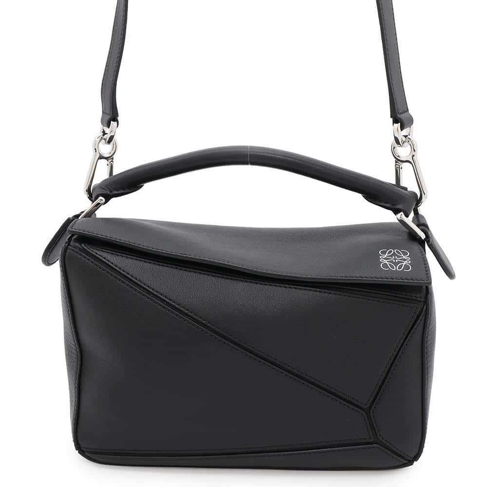 LOEWE Puzzle Bag Black322.30.S21 Leather Size Small