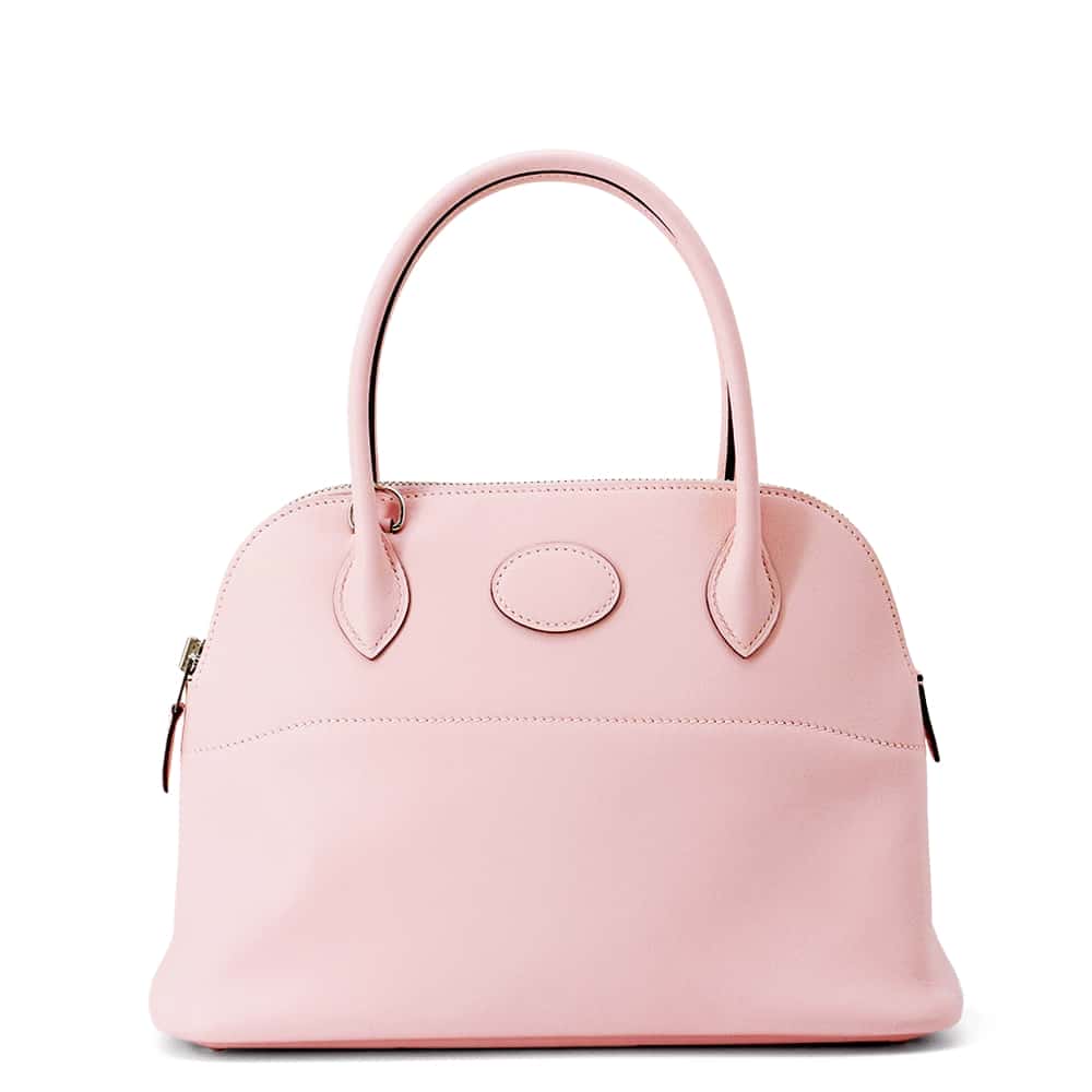 HERMES Bolide Rose Sakura Swift Leather Size 27