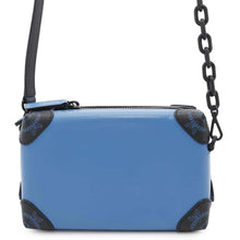 Load image into Gallery viewer, MCM Soft Berlin Cloth Crossbody Bag BlueMMRBABF01H9001 Leather Size Mini
