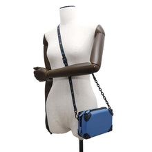 Load image into Gallery viewer, MCM Soft Berlin Cloth Crossbody Bag BlueMMRBABF01H9001 Leather Size Mini
