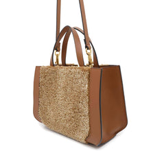 Load image into Gallery viewer, Valentino Garavani V-sling 2WAY Shoulder Brown Mouton Leather
