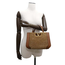 Load image into Gallery viewer, Valentino Garavani V-sling 2WAY Shoulder Brown Mouton Leather
