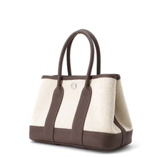 Load image into Gallery viewer, HERMES Neo Garden Ebene Toile H Viking Negonda Leather Size 23
