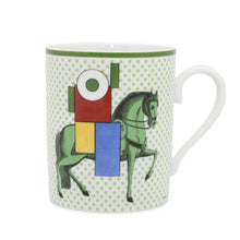 Load image into Gallery viewer, HERMES Cavalier en form mug 300ml Green Porcelain Size 300ml
