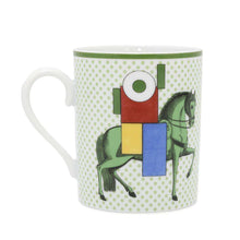 Load image into Gallery viewer, HERMES Cavalier en form mug 300ml Green Porcelain Size 300ml
