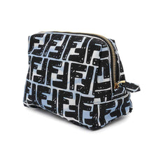 将图像加载到图库查看器中，FENDI Beauty Pouch Light Blue/Black8N0172 Polyamide95% Resin5% Size Small
