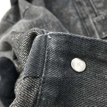将图像加载到图库查看器中，CHANEL COCO Button Denim Jacket Size 36 BlackP74033 Cotton 70% Viscose 18% Polyester 12%

