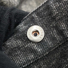 Load image into Gallery viewer, CHANEL COCO Button Denim Jacket Size 36 BlackP74033 Cotton 70% Viscose 18% Polyester 12%
