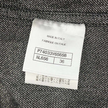 Load image into Gallery viewer, CHANEL COCO Button Denim Jacket Size 36 BlackP74033 Cotton 70% Viscose 18% Polyester 12%
