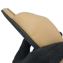 将图像加载到图库查看器中，CHANEL ★Double Chain EncreStrap Heel Sandals Beige/BlackG45094 Leather Size 35H
