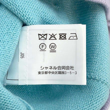 将图像加载到图库查看器中，CHANEL cardigan Size 34 Light Blue/PurpleP76463 Cashmere100% Rhinestone

