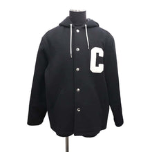 将图像加载到图库查看器中，CELINE College Double Face Hoodie Size 46 Black/White2V04L553 Wool 100%
