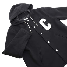 将图像加载到图库查看器中，CELINE College Double Face Hoodie Size 46 Black/White2V04L553 Wool 100%
