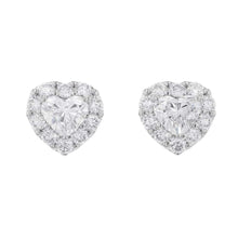 Load image into Gallery viewer, GRAFF Icon Heart Shape Diamond Stud Earring 18K White Gold

