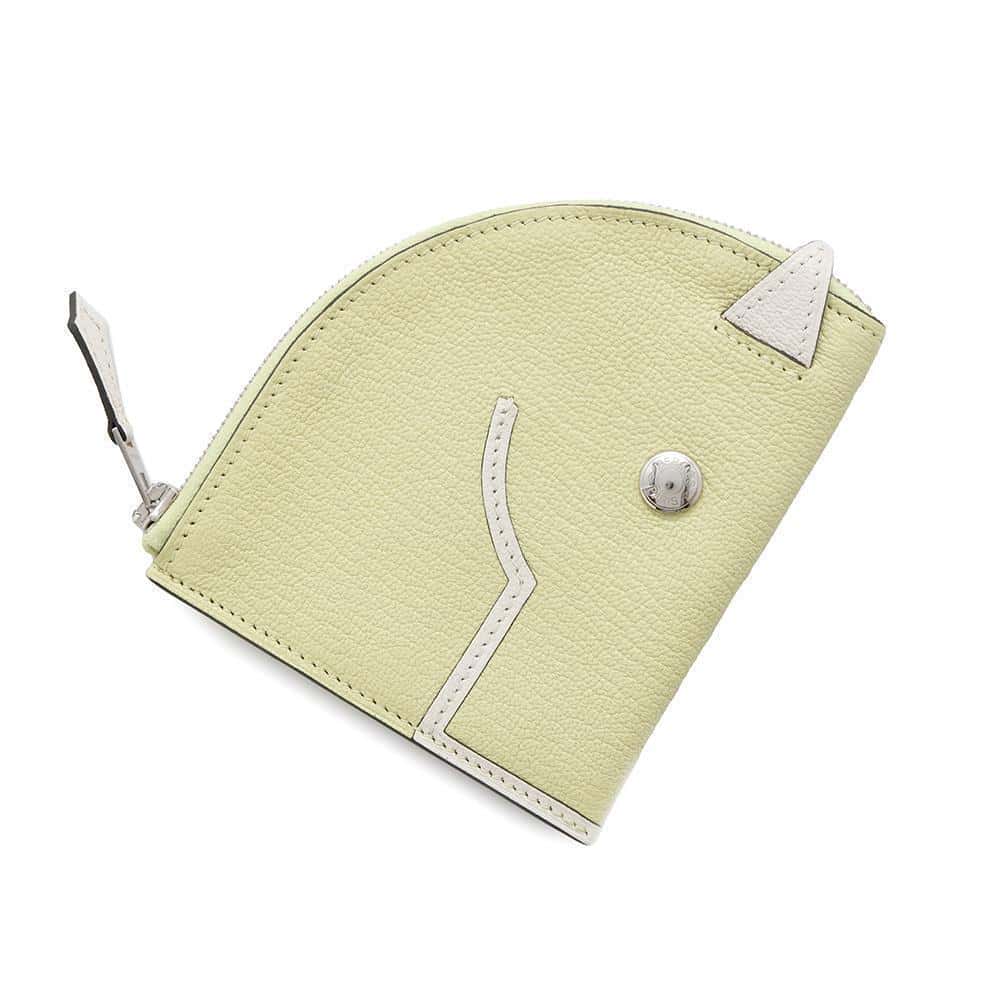 HERMES Paddock Coin purse Jaune Bull John / Nata Chevre Myzore Goatskin