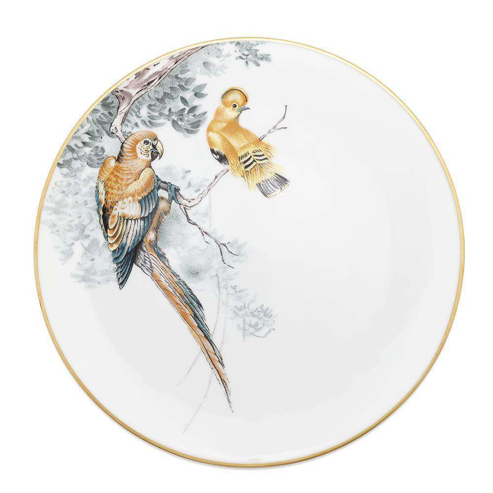 HERMES Equatorial Sketch Dinner Plate White/Multicolor Porcelain Size 10.8