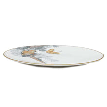 将图像加载到图库查看器中，HERMES Equatorial Sketch Dinner Plate White/Multicolor Porcelain Size 10.8&quot;
