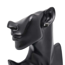 将图像加载到图库查看器中，HERMES Pop Ash Earrings Size Mini Black Metal Lacquer
