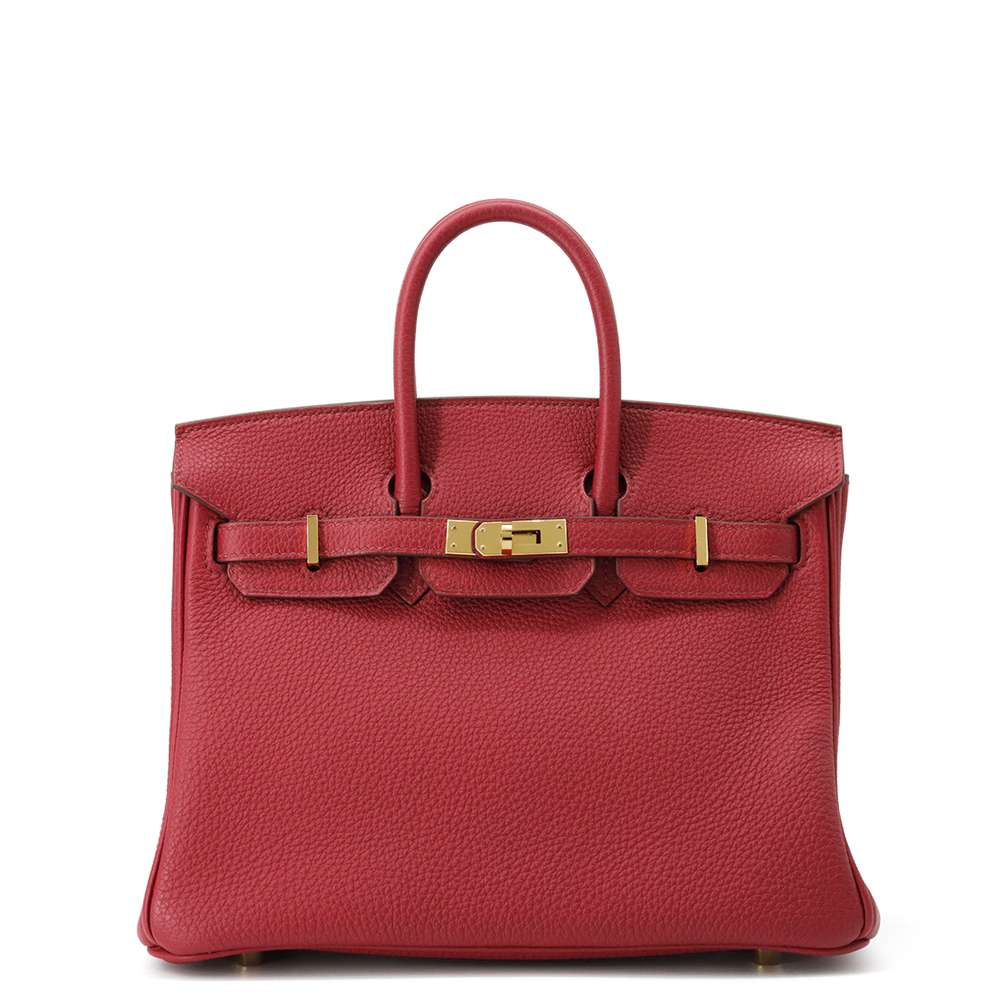 HERMES Birkin Ruby Togo Leather Size 25