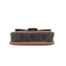 将图像加载到图库查看器中，CELINE Busas Shoulder Bag Tan196702BZJ PVC Coated Canvas Leather Size Mini
