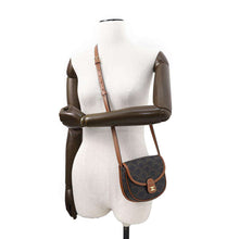 将图像加载到图库查看器中，CELINE Busas Shoulder Bag Tan196702BZJ PVC Coated Canvas Leather Size Mini
