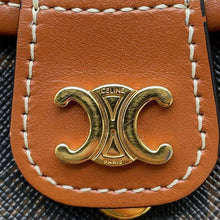 将图像加载到图库查看器中，CELINE Busas Shoulder Bag Tan196702BZJ PVC Coated Canvas Leather Size Mini
