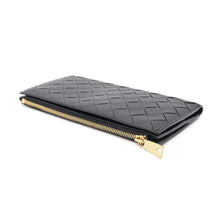 将图像加载到图库查看器中，Bottega Veneta INTRECCIATO Bifold Wallet Long Wallet Black Leather
