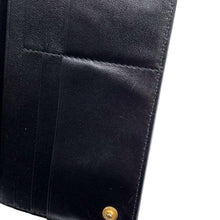 将图像加载到图库查看器中，Bottega Veneta INTRECCIATO Bifold Wallet Long Wallet Black Leather
