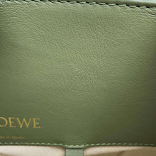 Load image into Gallery viewer, LOEWE hammock Beige/GreenA538S35X43 Canvas Leather Size Small
