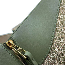 Load image into Gallery viewer, LOEWE hammock Beige/GreenA538S35X43 Canvas Leather Size Small
