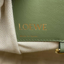 Load image into Gallery viewer, LOEWE hammock Beige/GreenA538S35X43 Canvas Leather Size Small
