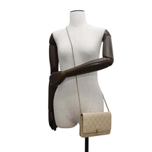 Load image into Gallery viewer, CHANEL Matelasse Cocorock Chain Wallet BeigeA80766 Caviar Leather
