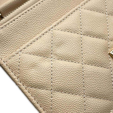 Load image into Gallery viewer, CHANEL Matelasse Cocorock Chain Wallet BeigeA80766 Caviar Leather
