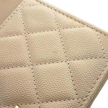 Load image into Gallery viewer, CHANEL Matelasse Cocorock Chain Wallet BeigeA80766 Caviar Leather

