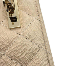 Load image into Gallery viewer, CHANEL Matelasse Cocorock Chain Wallet BeigeA80766 Caviar Leather
