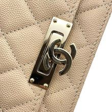 Load image into Gallery viewer, CHANEL Matelasse Cocorock Chain Wallet BeigeA80766 Caviar Leather
