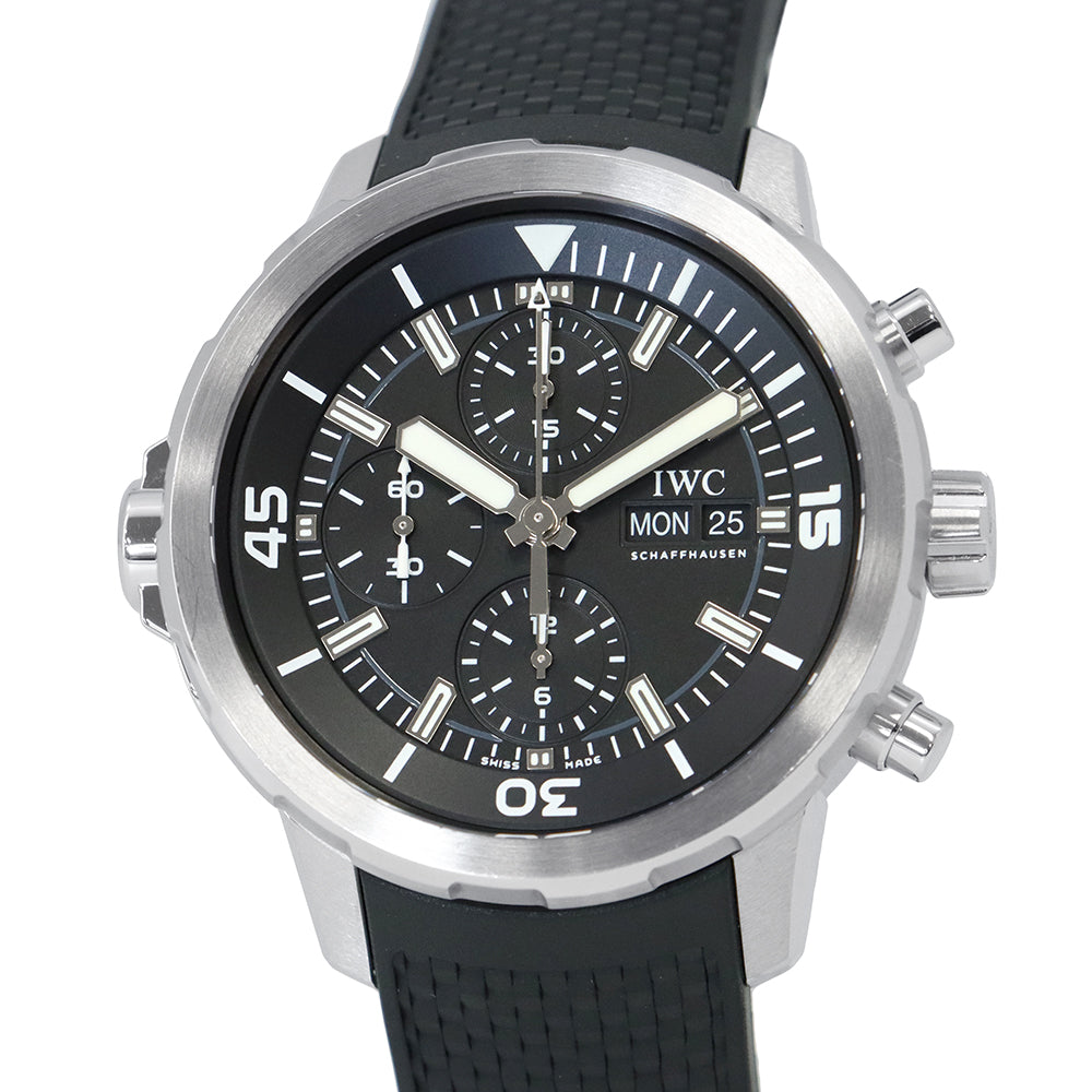 IWC Aquatimer Chronograph W44mm Stainless Steel Rubber Black DialIW376803