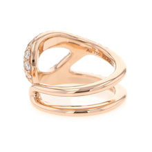 将图像加载到图库查看器中，HERMES ★Chaine d&#39;Ancre Punk Ring Size 52/#12 18K Pink Gold

