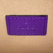 将图像加载到图库查看器中，GUCCI GG Marmont Aphrodite Shoulder Purple739076 Leather
