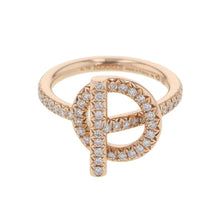 Load image into Gallery viewer, HERMES EchappeeRing Size SM/48/#8 18K Pink Gold
