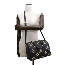 Load image into Gallery viewer, LOUIS VUITTON Speedy Bandouliere Noir/BeigeM58947 Bicolor Monogram Empreinte Leather Size 25
