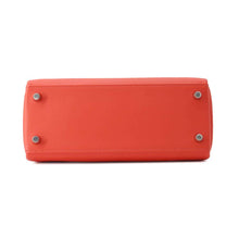 将图像加载到图库查看器中，HERMES Kelly Retourne Orange Field Swift Leather Size 25
