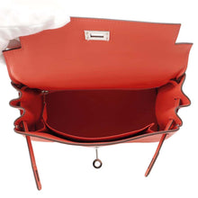 将图像加载到图库查看器中，HERMES Kelly Retourne Orange Field Swift Leather Size 25
