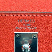 将图像加载到图库查看器中，HERMES Kelly Retourne Orange Field Swift Leather Size 25
