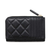 将图像加载到图库查看器中，CHANEL Matelasse Coin purse BlackAP3179 Caviar Leather
